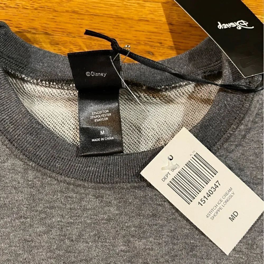 Disney Stitch Ice Cream Shoppe Sweatshirt Mens Medium NWT - Picture 10 of 13